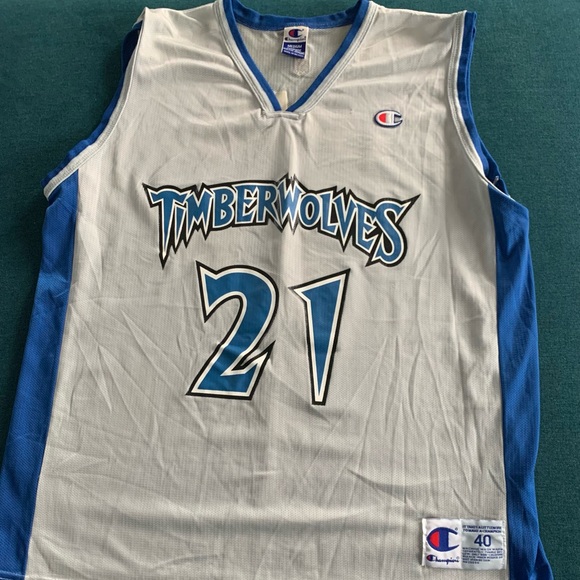 Champion Other - Kevin Garnett Minnesota Timberwolves Champion Size 40 NBA Size Medium